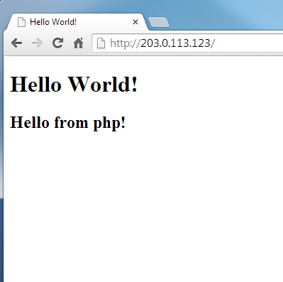 Hello World Example